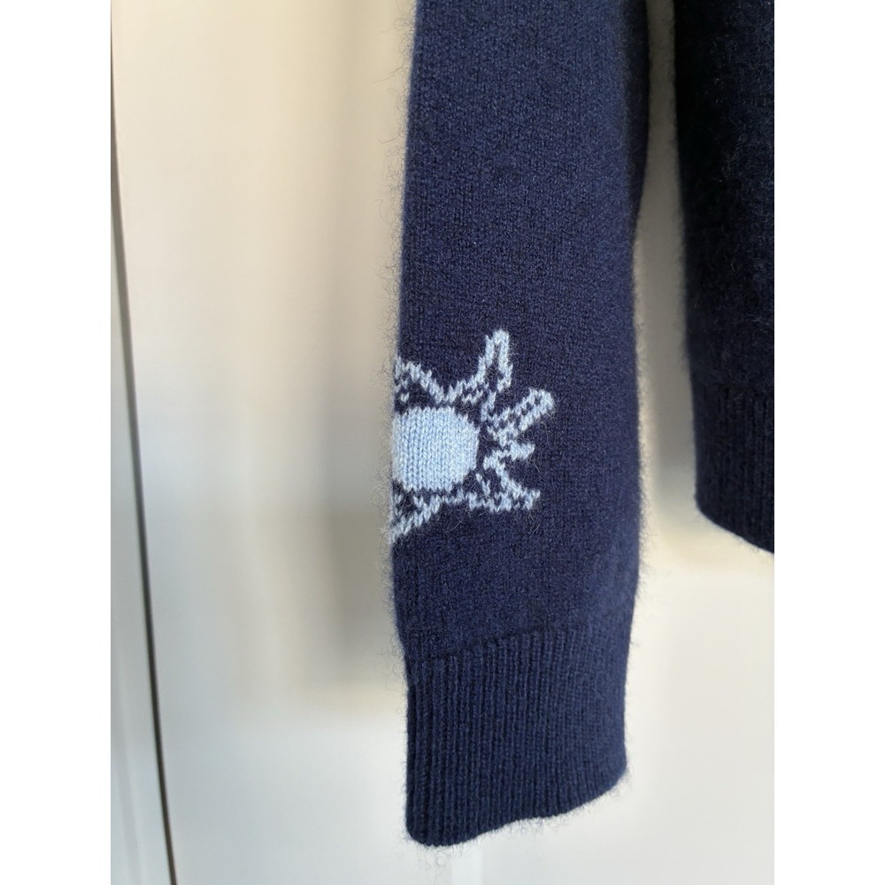LERET LERET No. 90 Navy Cardigan Sweater Mongolian Cashmere Limited Edition XXS - Picture 7 of 14